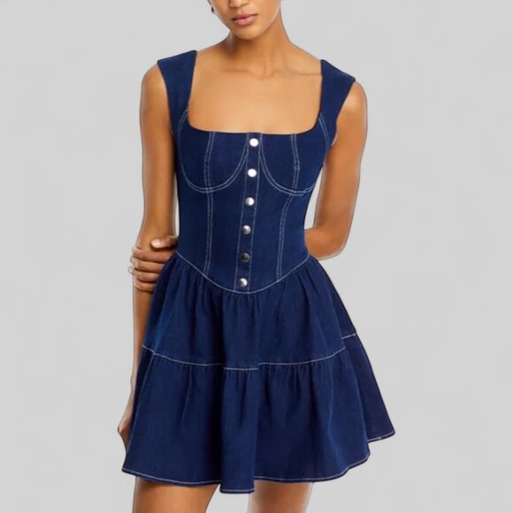 NWOT - Fore Denim Mini Dress - Size Medium - Picture 5 of 5